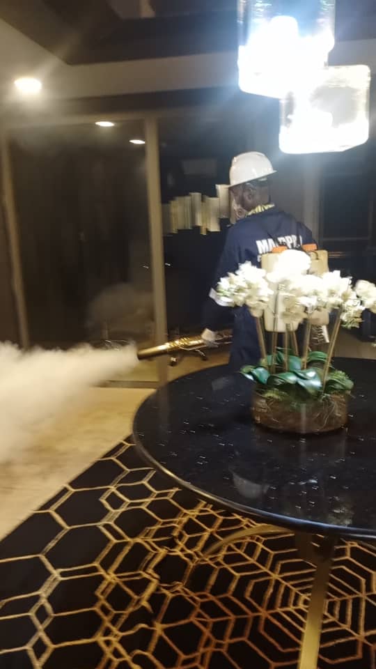 Discreet hotel lobby fumigation in Abuja
